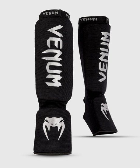 Venum Kickbox-Schienbeinschoner Kontact – Schwarz/Silber