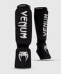 Protège-tibias de kickboxing Venum Kontact – Noir/Argent