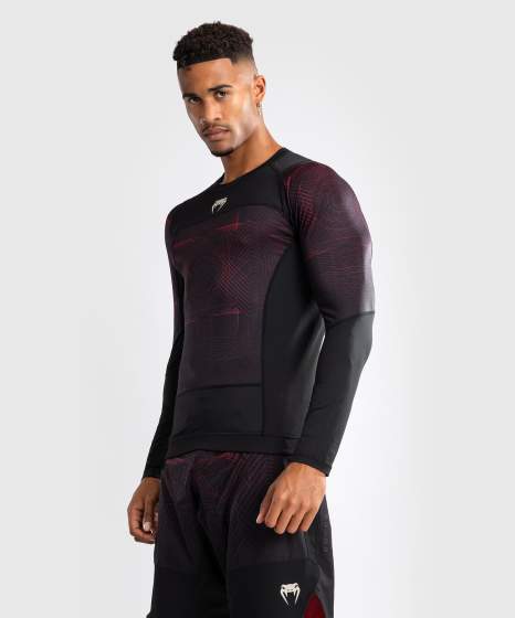 Rashguard Venum G-Fit Air Maniche Lunghe – Nero/Rosso