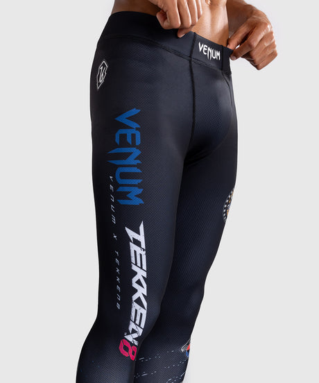 Venum x TEKKEN 8 Spats - Paul Phoenix - Nero/Blu