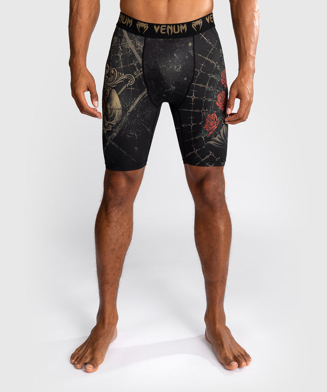 Venum Compression Shorts Santa Muerte 5.0 - Black/Gold
