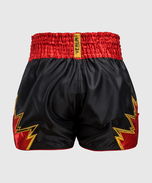 Venum Inferno Muay-Thai-Shorts – Schwarz/Rot/Gold