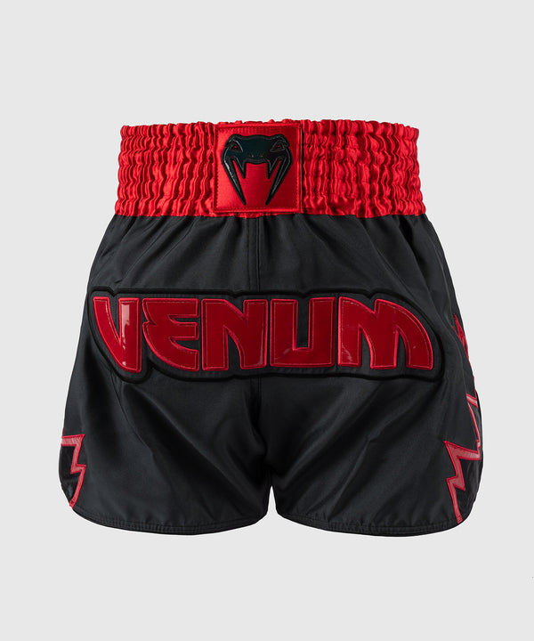 Calções de kickboxing Venum Inferno – Cinzento-antracite/Vermelho