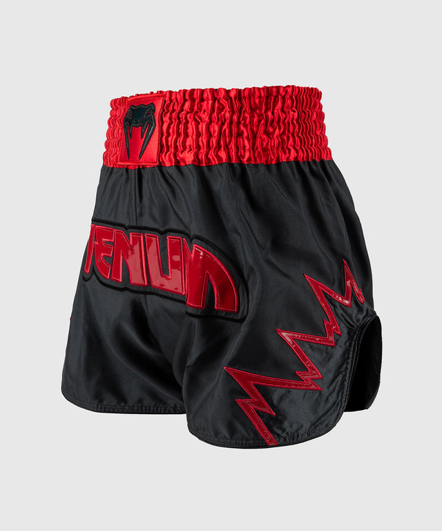 Calções de kickboxing Venum Inferno – Cinzento-antracite/Vermelho