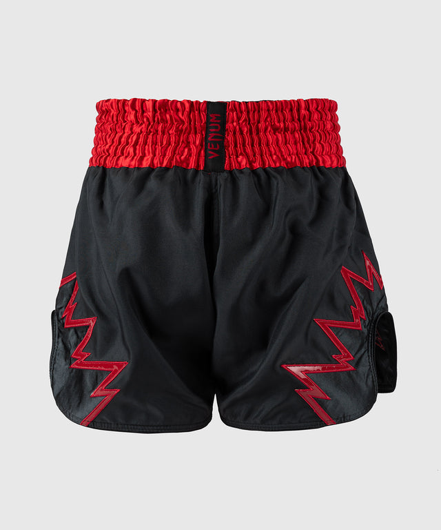 Calções de kickboxing Venum Inferno – Cinzento-antracite/Vermelho