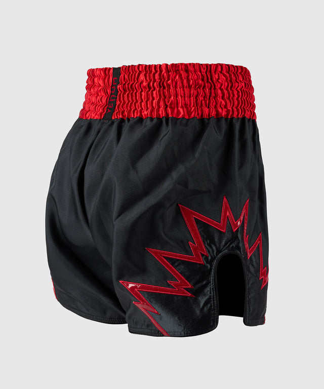 Calções de kickboxing Venum Inferno – Cinzento-antracite/Vermelho