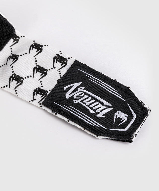 Bandes de boxe Venum Monogram – Blanc/Noir