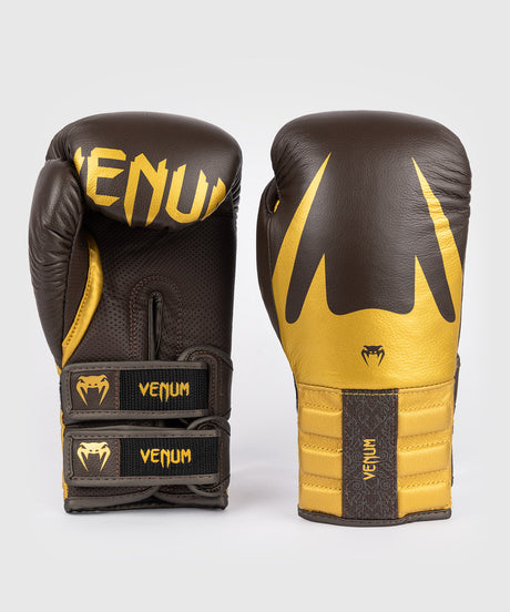 Luvas de boxe Venum Reverso – Castanho-escuro/Ouro