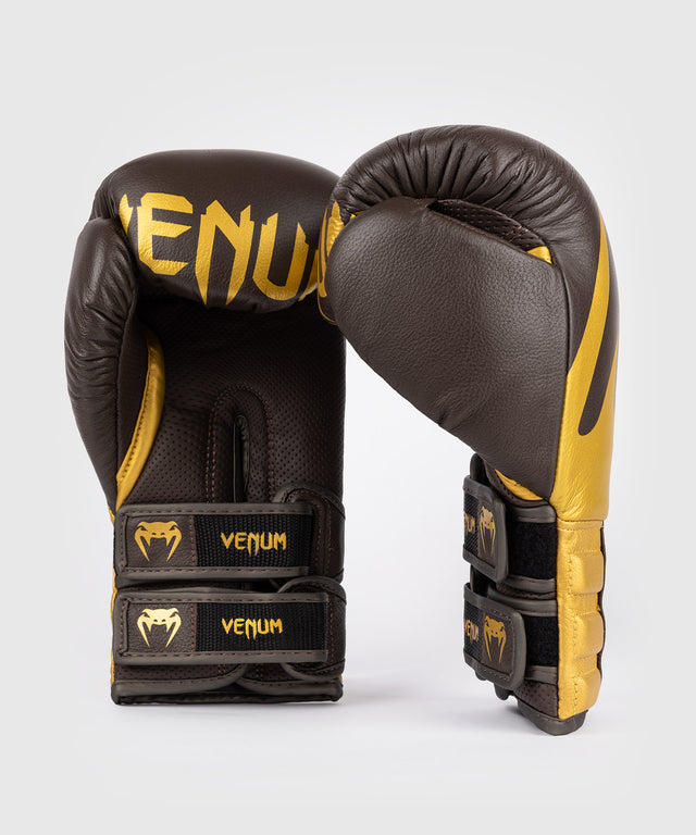 Venum Boxhandschuhe Reverso – Dunkelbraun/Gold