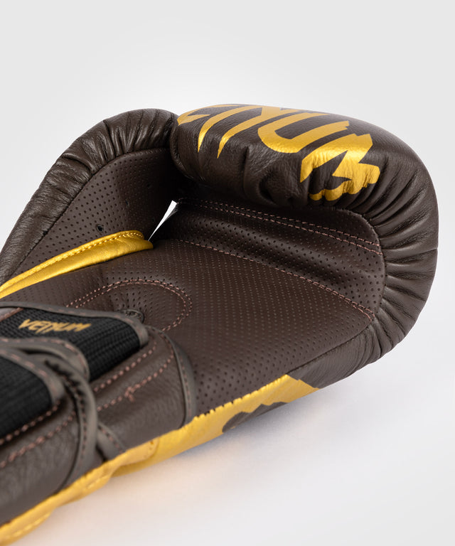 Venum Boxhandschuhe Reverso – Dunkelbraun/Gold