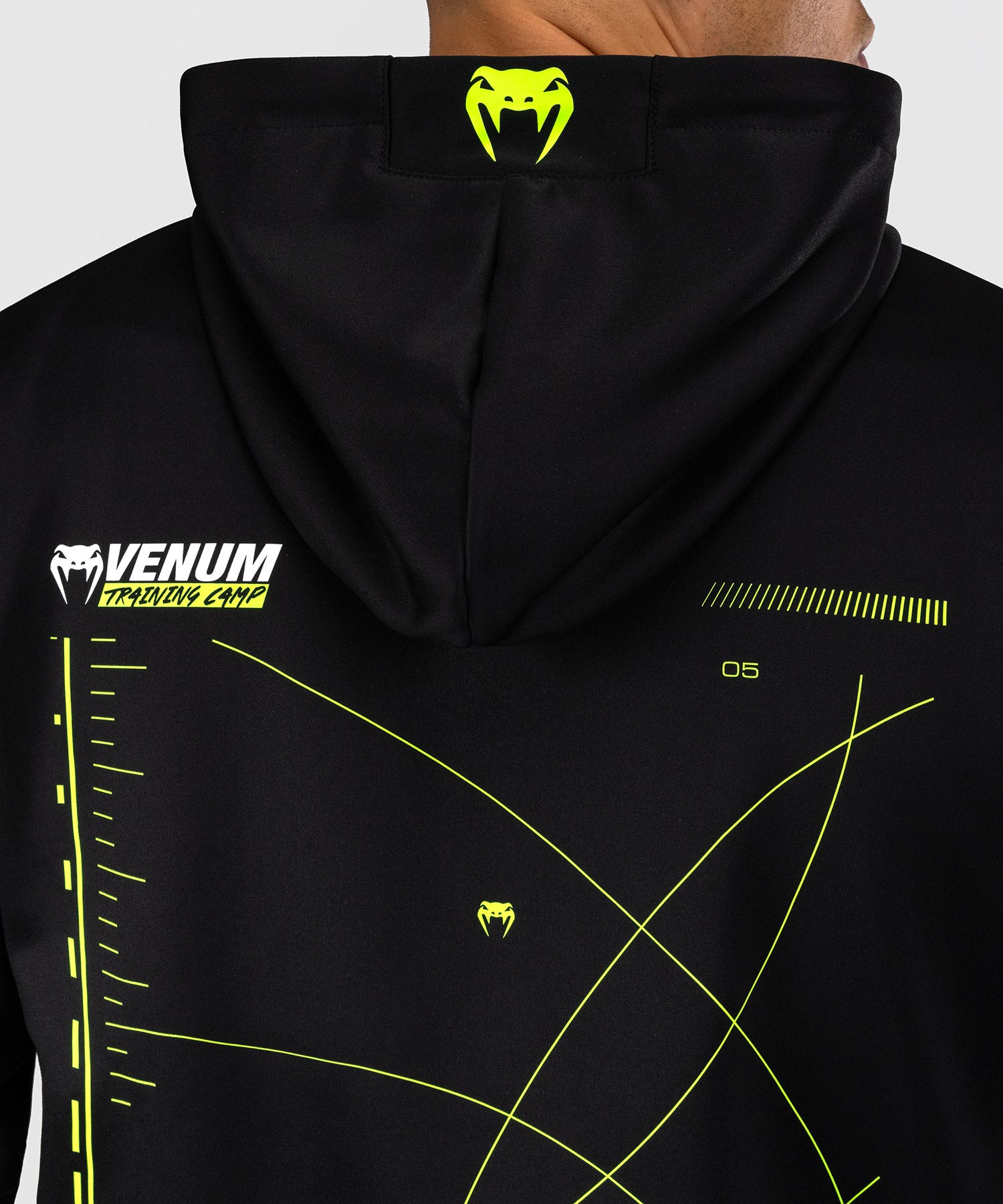 Venum Training Camp 4.0 Full-Zip Hoodie – Negru/Verde Neon
