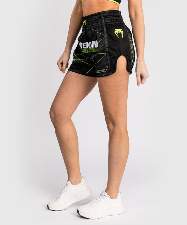 Venum Muay Thai Shorts Training Camp 4.0 - Zwart/Neon Groen