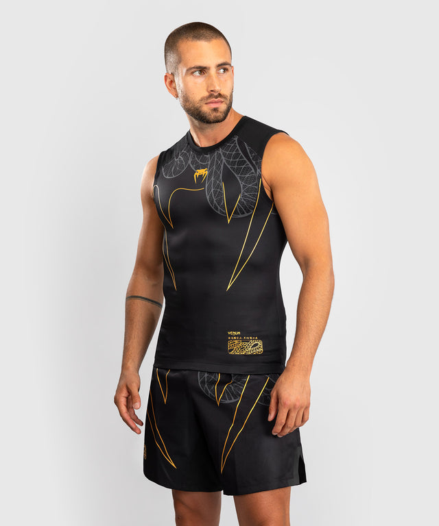 Rashguard bez rukávů Venum Serpenti – Černý