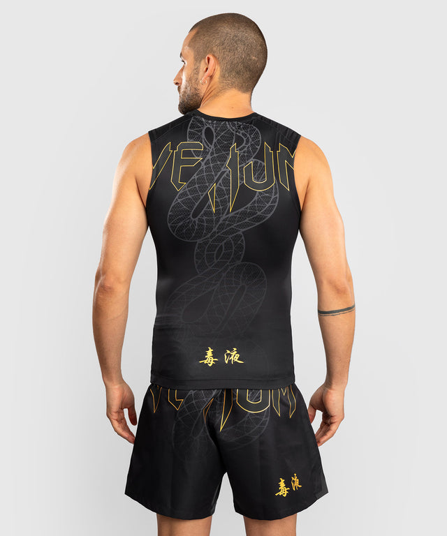Rashguard bez rukávů Venum Serpenti – Černý