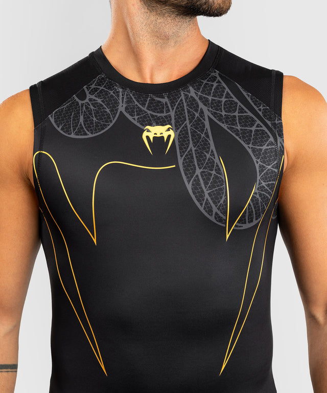 Rashguard bez rukávů Venum Serpenti – Černý