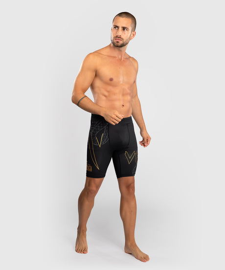 Pantaloni scurți de compresie Venum Serpenti – Negru