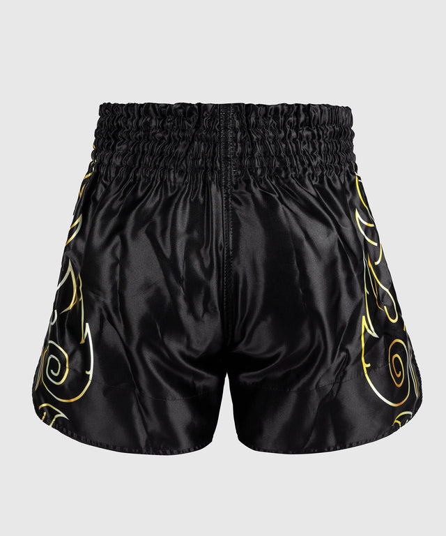 Pantalones de Muay Thai Venum VTC Flames – Negro/Oro