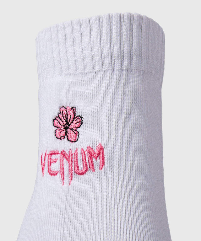 Șosete Venum Crew Vector – Femei – Alb/Roz