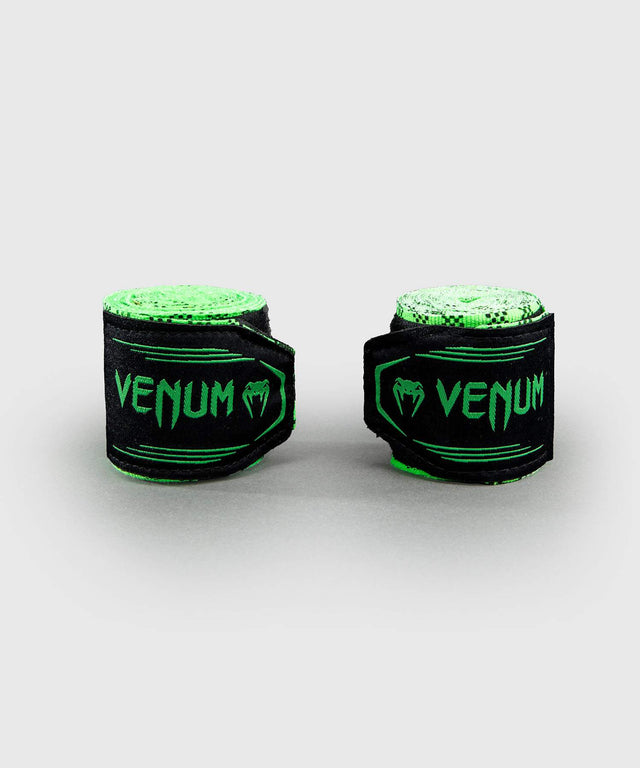 Bandes de boxe Venum Tartan – Vert Néon