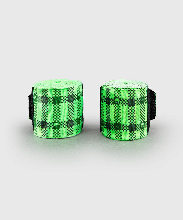 Bandes de boxe Venum Tartan – Vert Néon