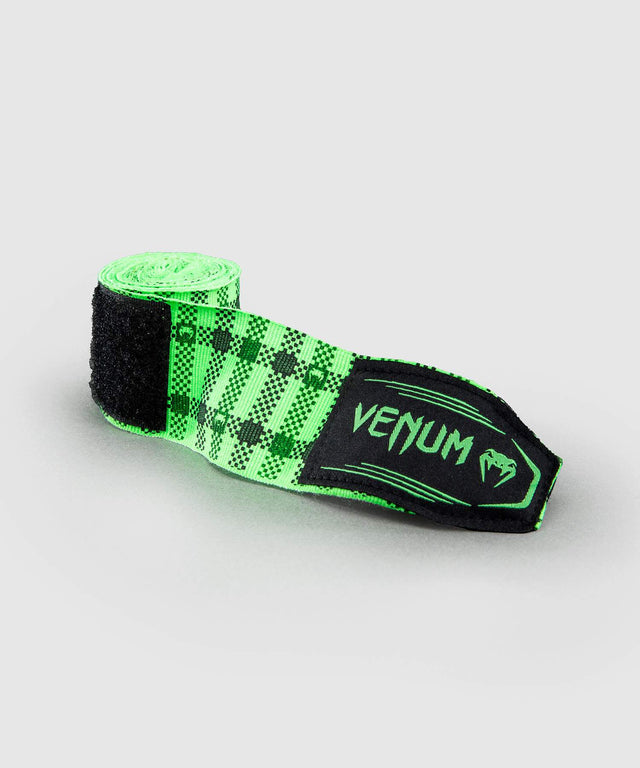 Bandes de boxe Venum Tartan – Vert Néon