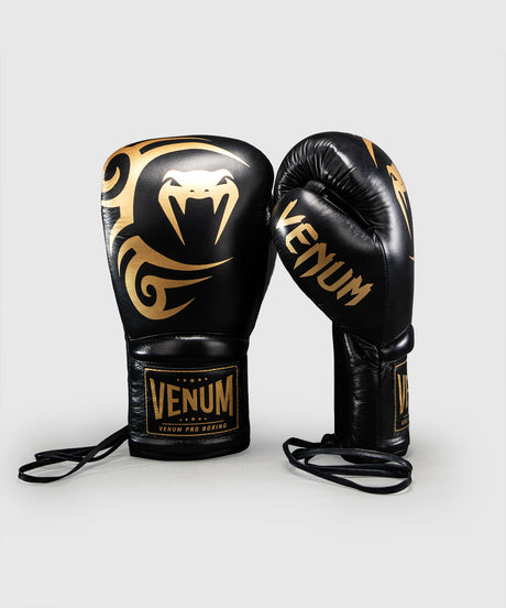 Venum x Mike Tyson Boxing gloves Giant 2.0 Pro Lace-up - Black/Gold