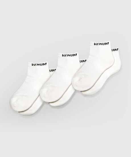 Ponožky Venum Essential Ankle – Bílé – Sada 3 párů