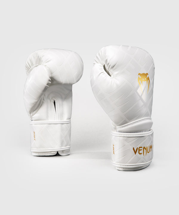 Rękawice bokserskie Venum Contender 1.5 XT 3D – Białe/Złote (VENUM-06042-717)
