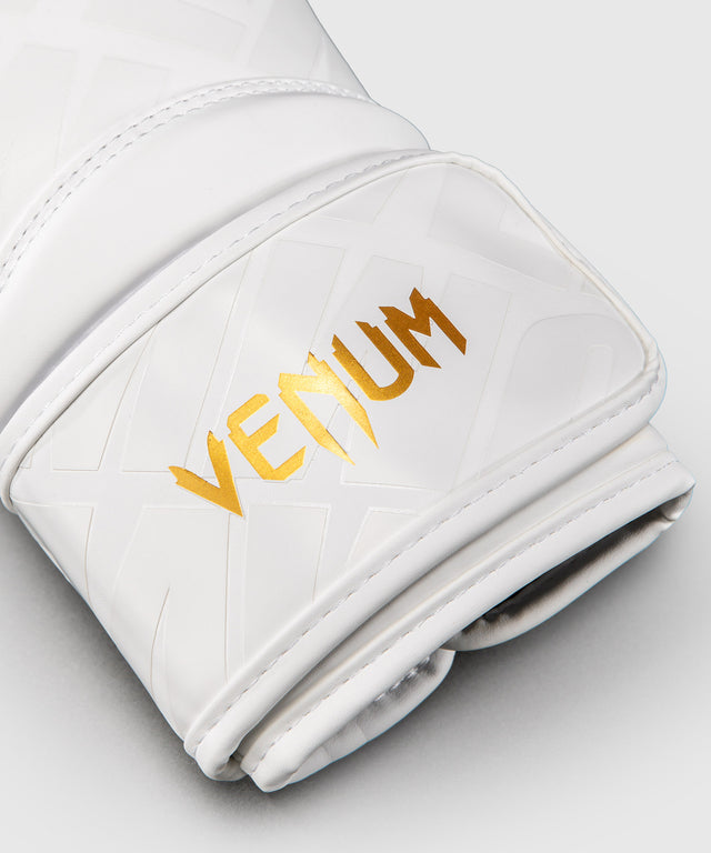 Luvas de boxe Venum Contender 1.5 XT 3D – Branco/Ouro (VENUM-06042-717)