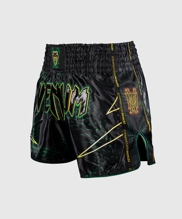 Venum Muay Thai-shorts Matupa - Svart/Grön/Guld