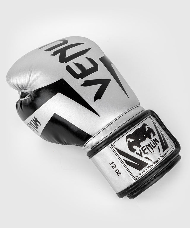 Venum Elite Boxhandschuhe – Silber/Schwarz