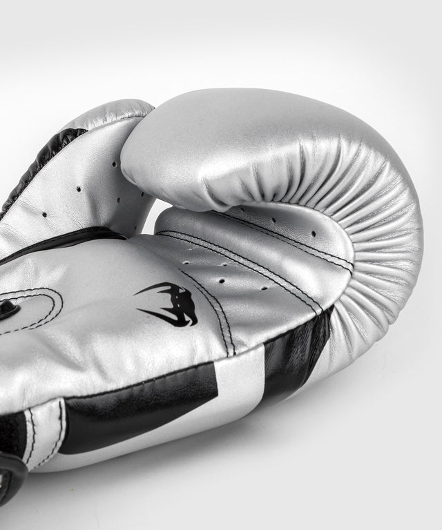 Venum Elite Boxhandschuhe – Silber/Schwarz