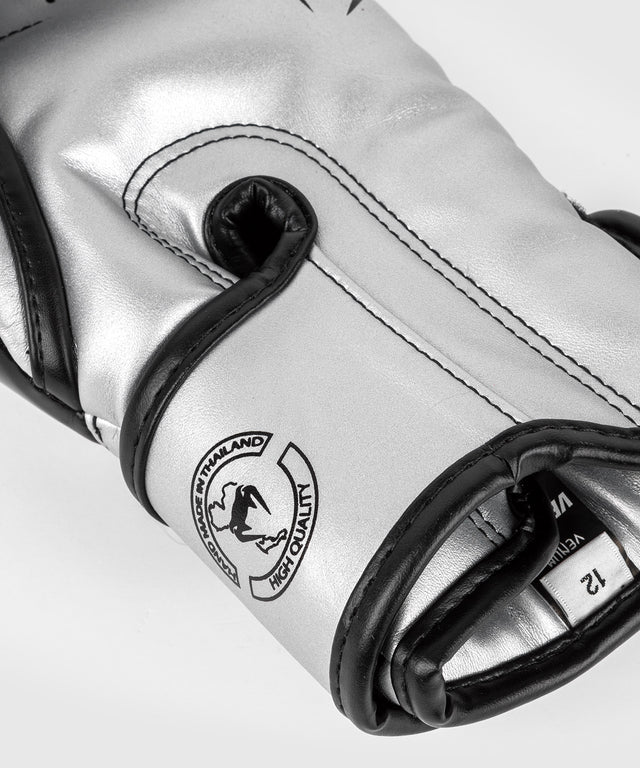 Venum Elite Boxhandschuhe – Silber/Schwarz