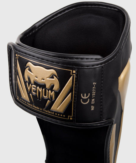 Venum Shin guards Elite – Black/Gold