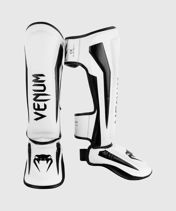 Venum Schienbeinschoner Kickboxen Elite – Weiß/Schwarz