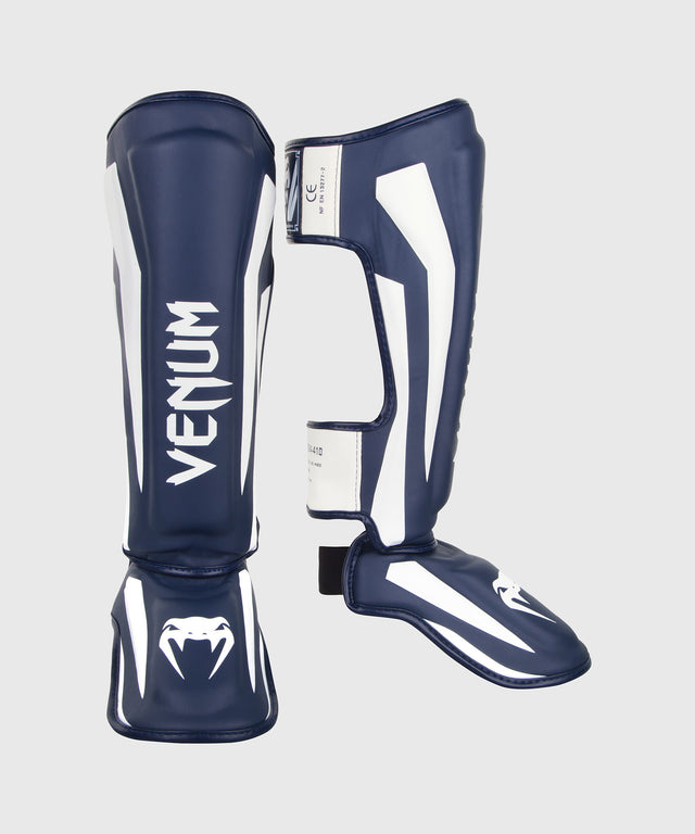 Venum Schienbeinschoner Kickboxen Elite – Marineblau/Weiß