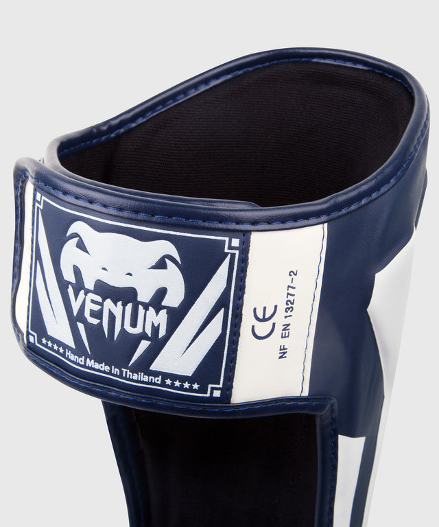 Venum Schienbeinschoner Kickboxen Elite – Marineblau/Weiß