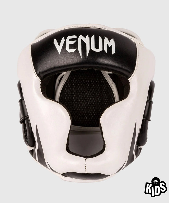 Capacete de boxe Venum Challenger – Criança – Preto/Branco