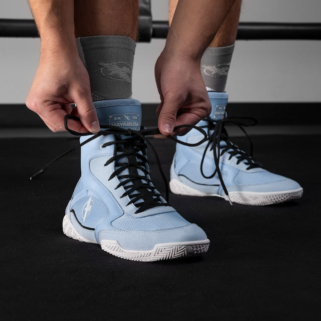 Hayabusa Pro Boxing Shoes - Pastel Blue