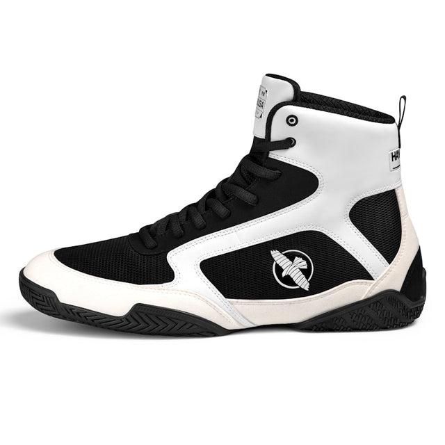 Chaussures de boxe Hayabusa Pro – Blanc/Noir