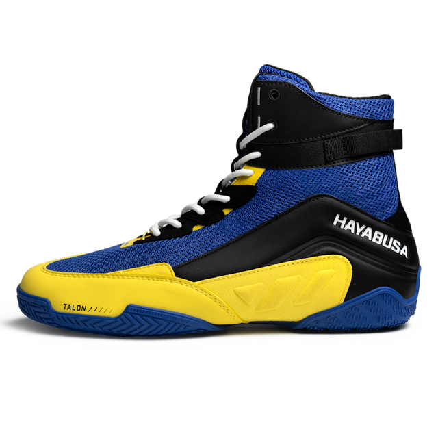 Botas de boxe Hayabusa Talon – Azul/Amarelo