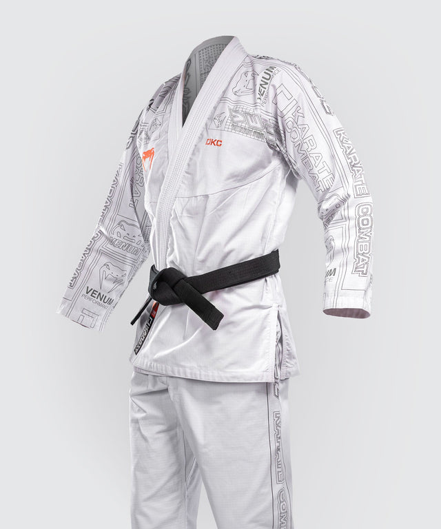 Kimono de BJJ Venum x Karate Combat – Blanc/Gris