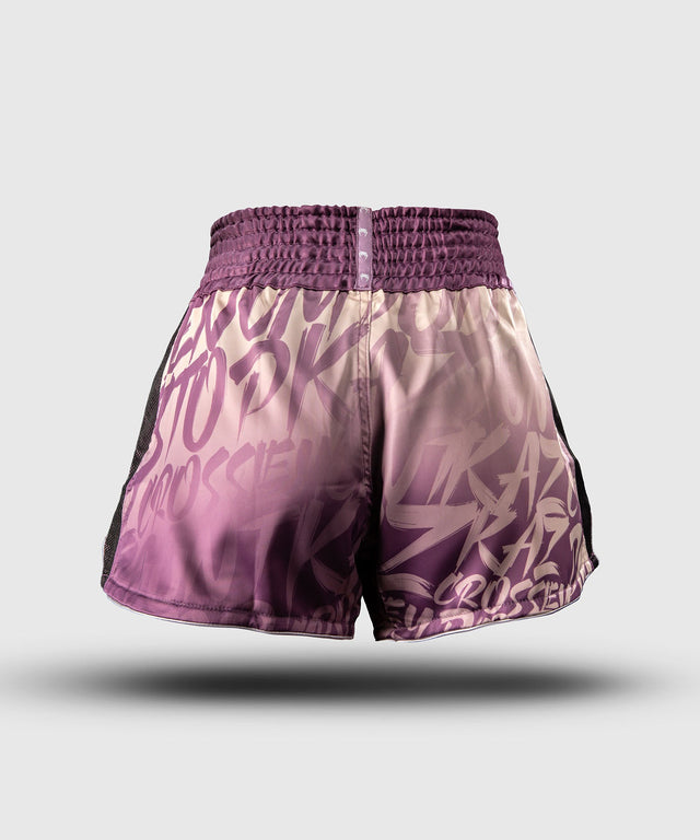 Calções de Muay Thai Venum x Kaz – Orquídea Escura