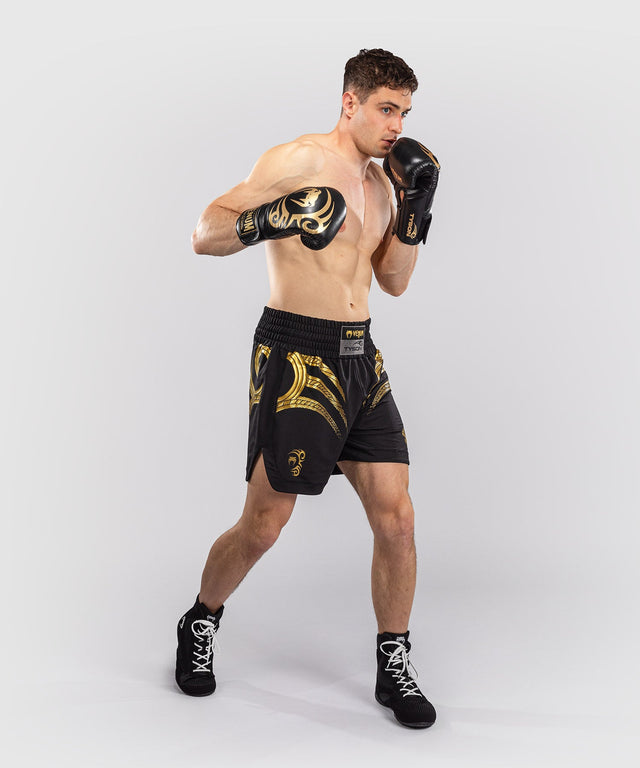 Pantalones de boxeo Venum x Mike Tyson Tiger – Negro/Oro