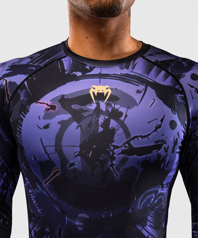 Rashguard Venum Gojo Jujutsu Kaisen – Dlouhé rukávy – Fialový