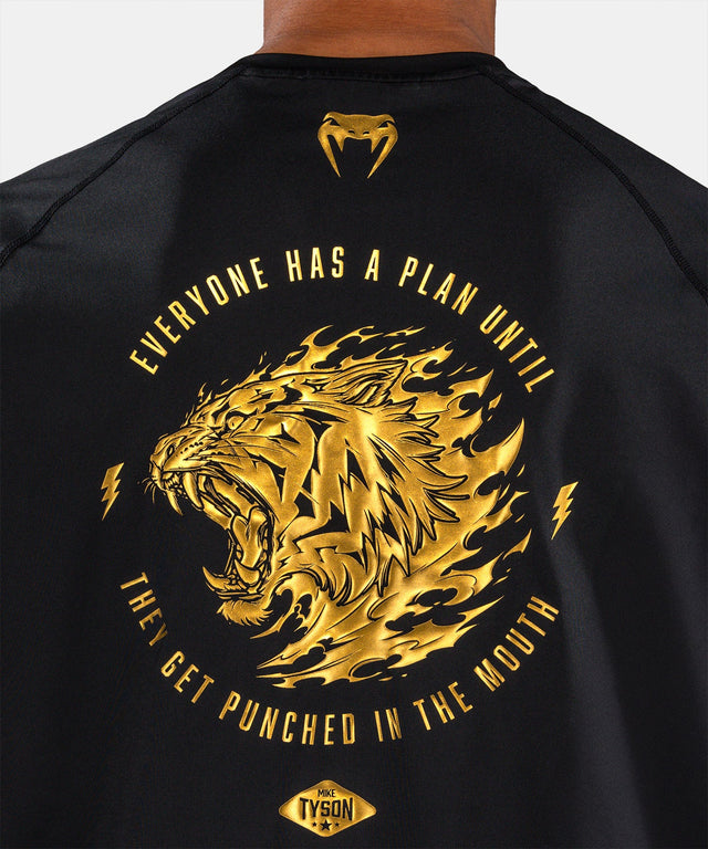 Venum x Mike Tyson T-Shirt Tiger Dry Tech – Preto/Ouro