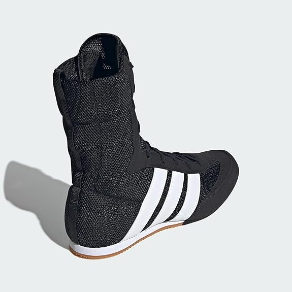 Buty bokserskie Adidas Box Hog Classic – Czarne/Białe
