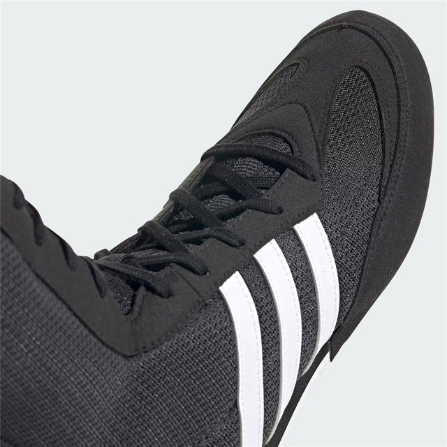 Buty bokserskie Adidas Box Hog Classic – Czarne/Białe