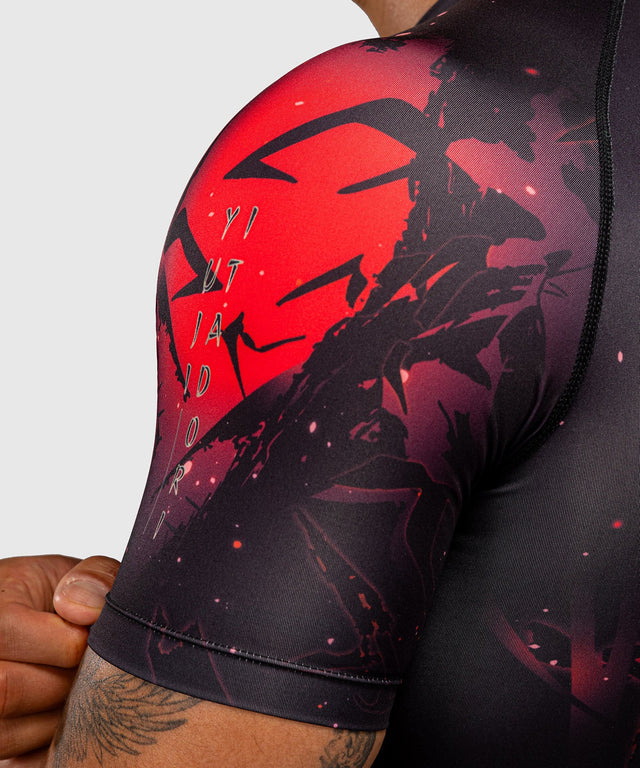 Rashguard Venum x Jujutsu Kaisen Itadori – Nero/Rosso