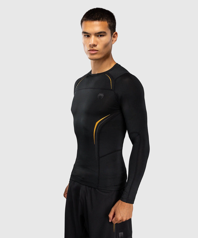 Rashguard Venum G-Core Długie Rękawy – Czarny/Złoty